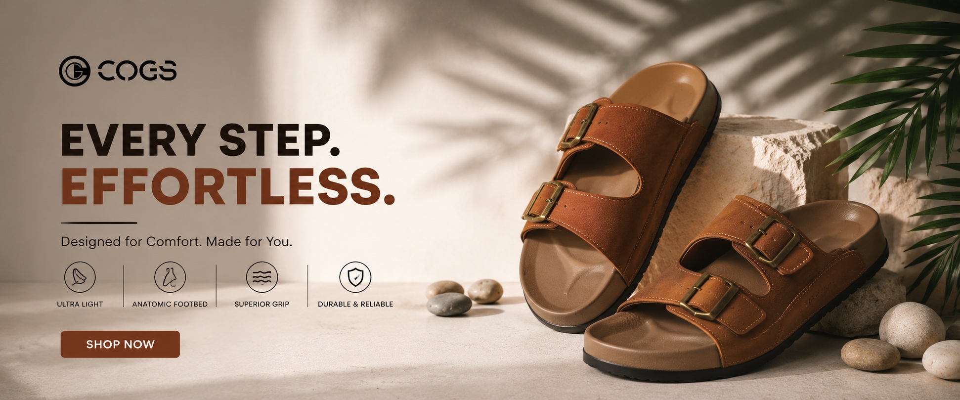 COGS sandals collection
